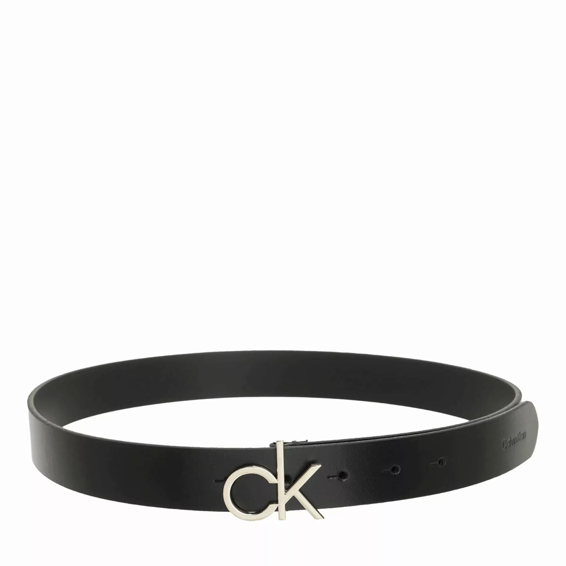 Calvin Klein Gürtel RE-LOCK LOGO BELT Schwarz 3cm Länge 85cm günstig online kaufen