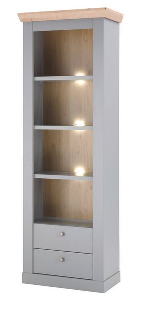 Furn.Design Fächerschrank Rideau (Regalschrank in grau und Eiche Artisan, 7 günstig online kaufen