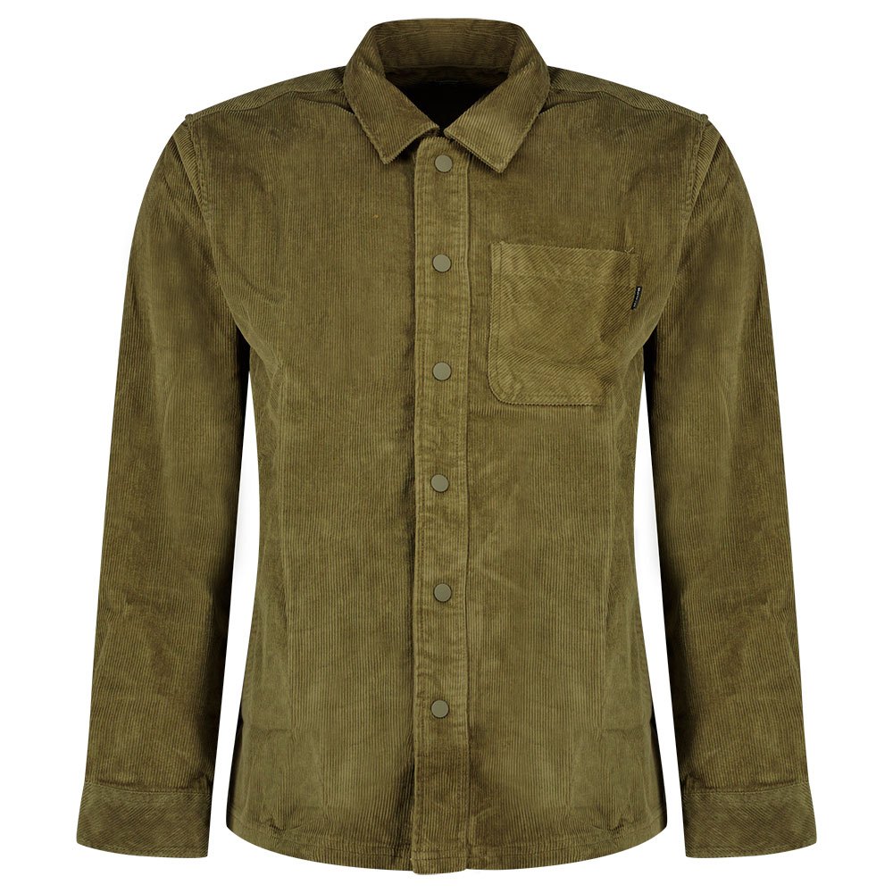 Hurley Bixby Cord Flannel Langarm-shirt L Medium Olive günstig online kaufen