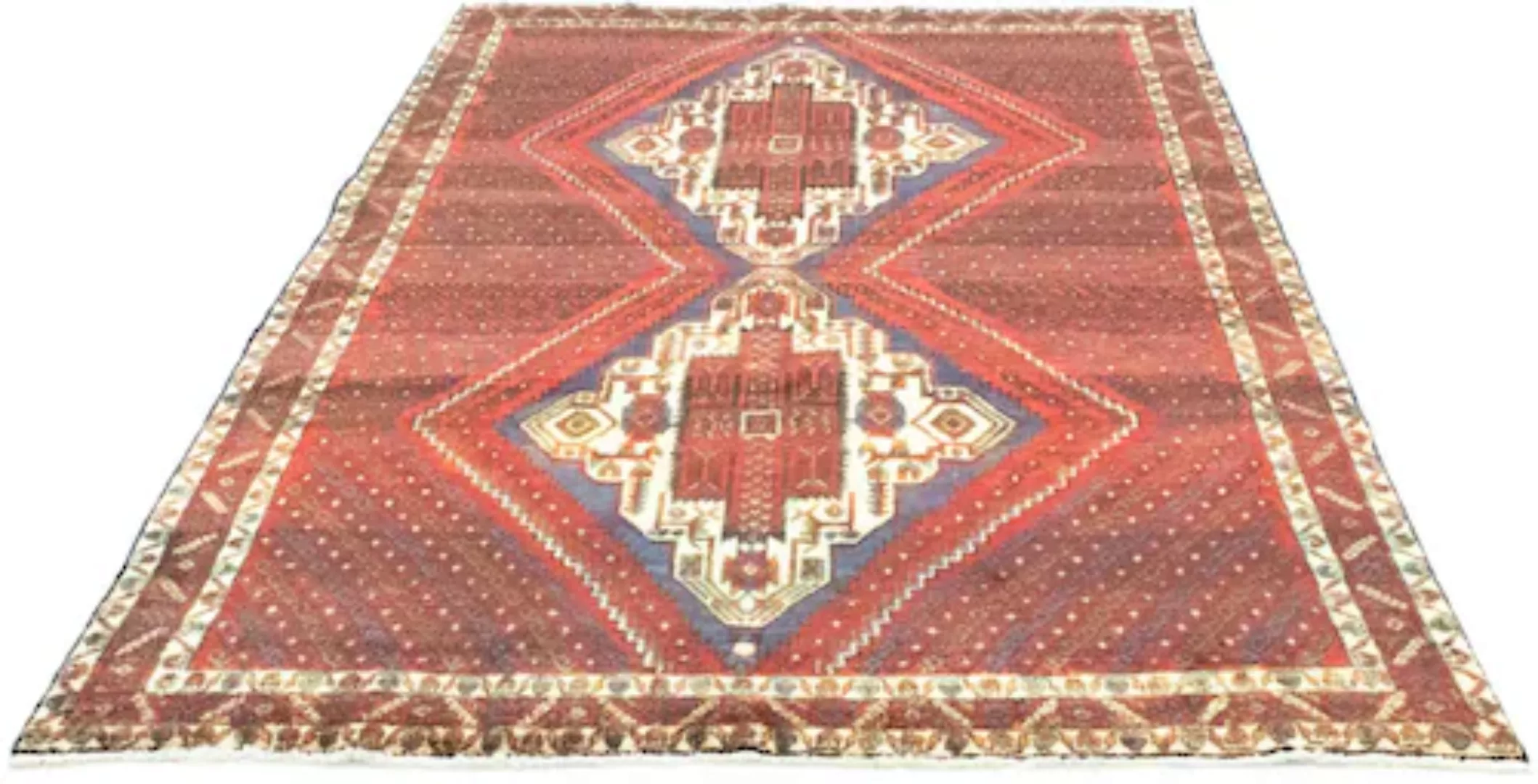 morgenland Wollteppich »Sharbabak Teppich handgeknüpft rot«, rechteckig günstig online kaufen