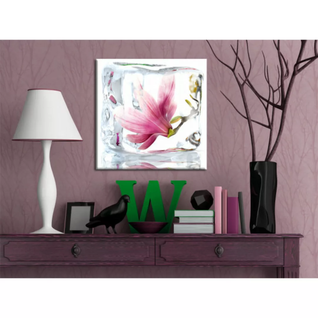 Bild auf Leinwand Frozen magnolia XXL günstig online kaufen