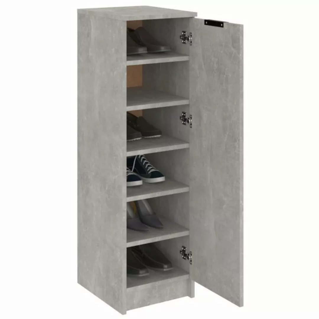 vidaXL Schuhschrank Schuhschrank Betongrau 30x35x100 cm Spanplatte günstig online kaufen