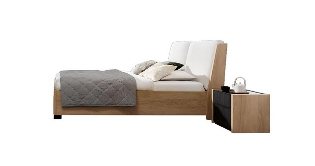 JVmoebel Bett Bett Beige Holz Design Modern Schlafzimmer Doppel Betten Eleg günstig online kaufen