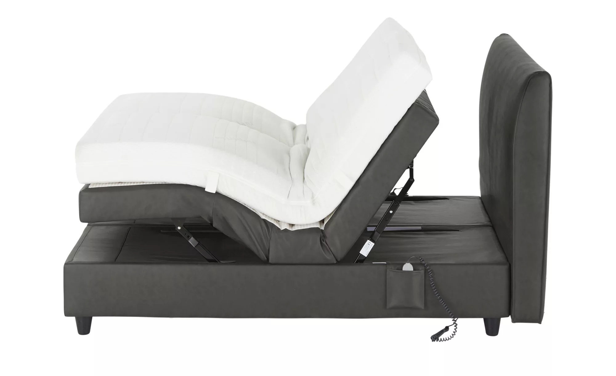 RUF Motor-Boxspringbett  Mercata ¦ grau ¦ Maße (cm): B: 186 H: 113 Betten > günstig online kaufen