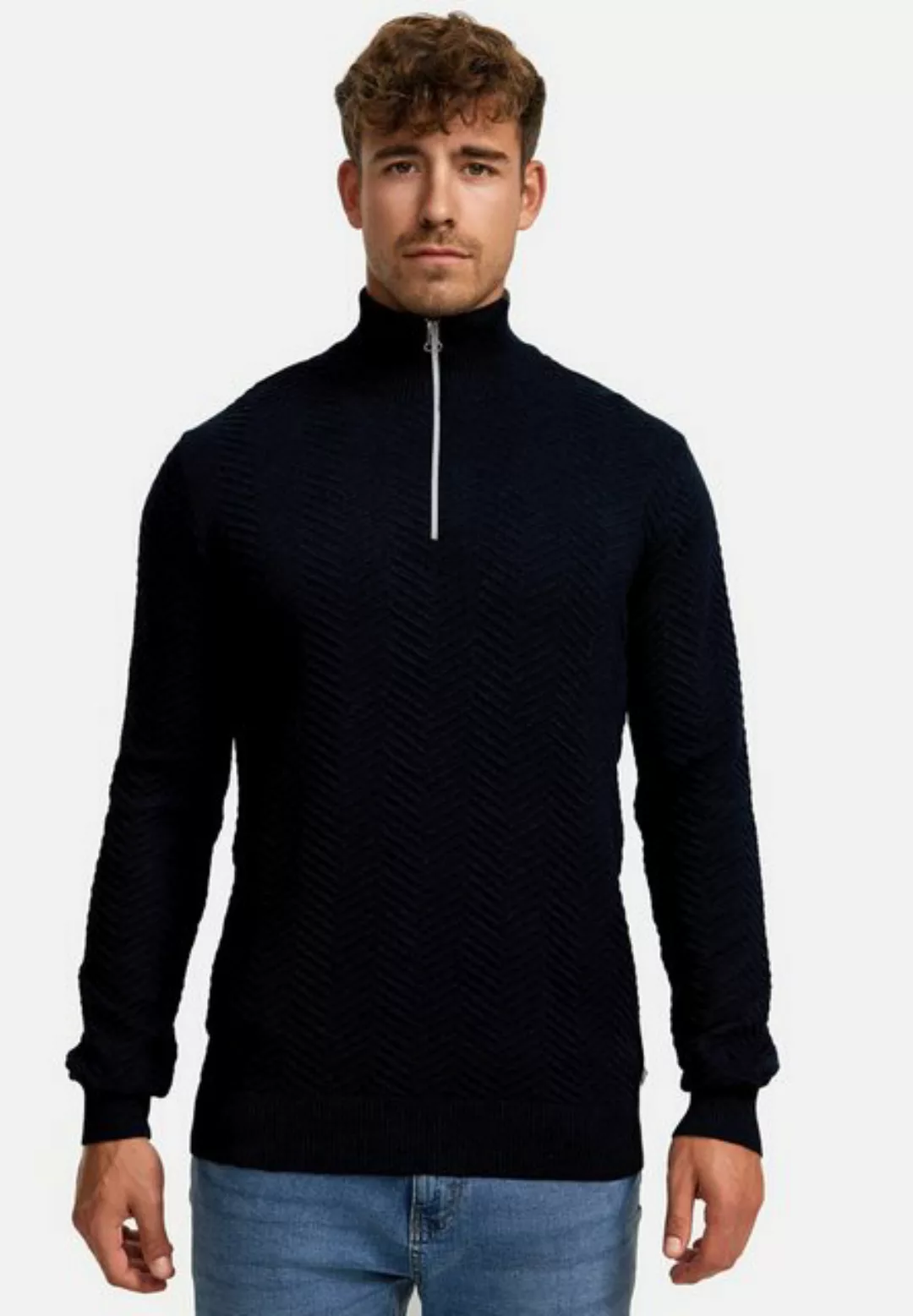 Kronstadt Strickpullover KSCarlo Half-Zip günstig online kaufen