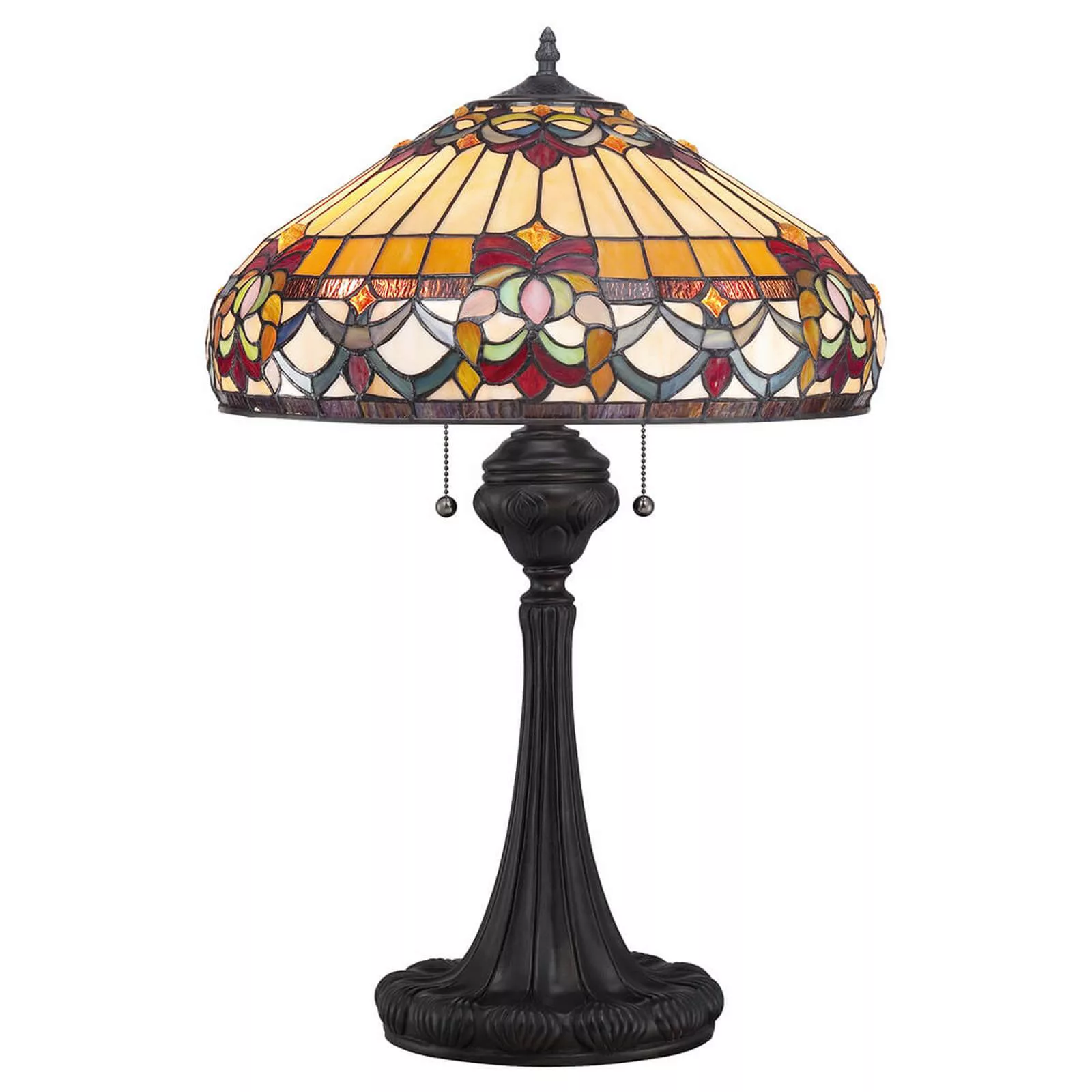 Tischlampe Belle Fleur im Tiffany-Design günstig online kaufen