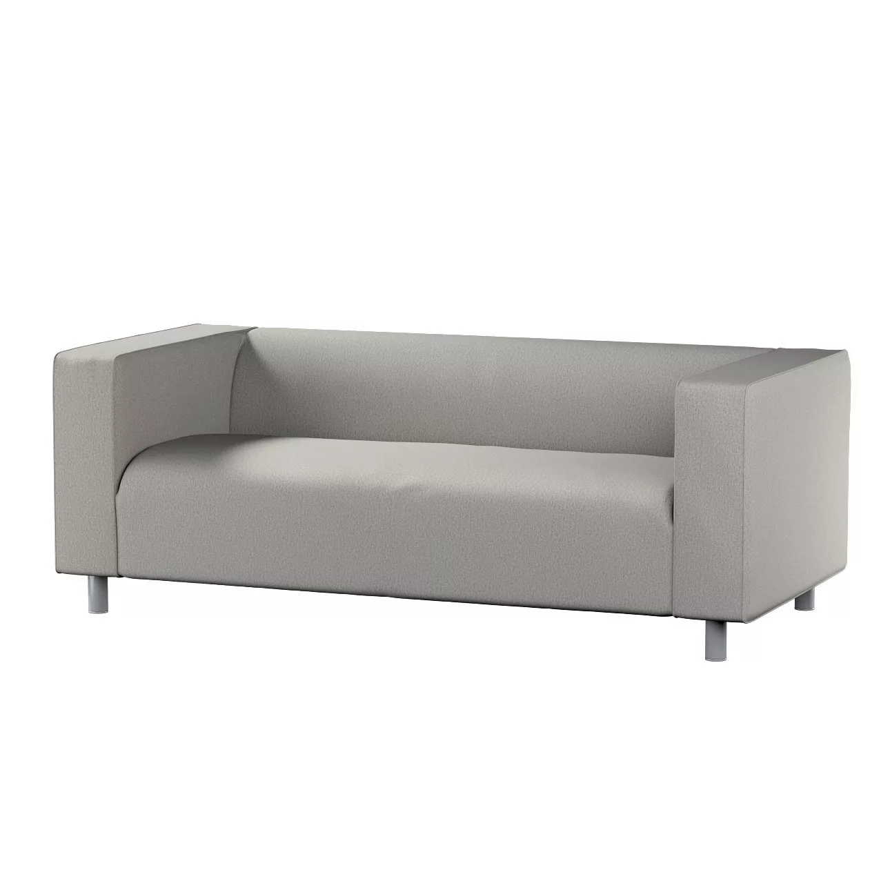 Bezug für Klippan 2-Sitzer Sofa, grau-beige, Sofahusse, Klippan 2-Sitzer, M günstig online kaufen