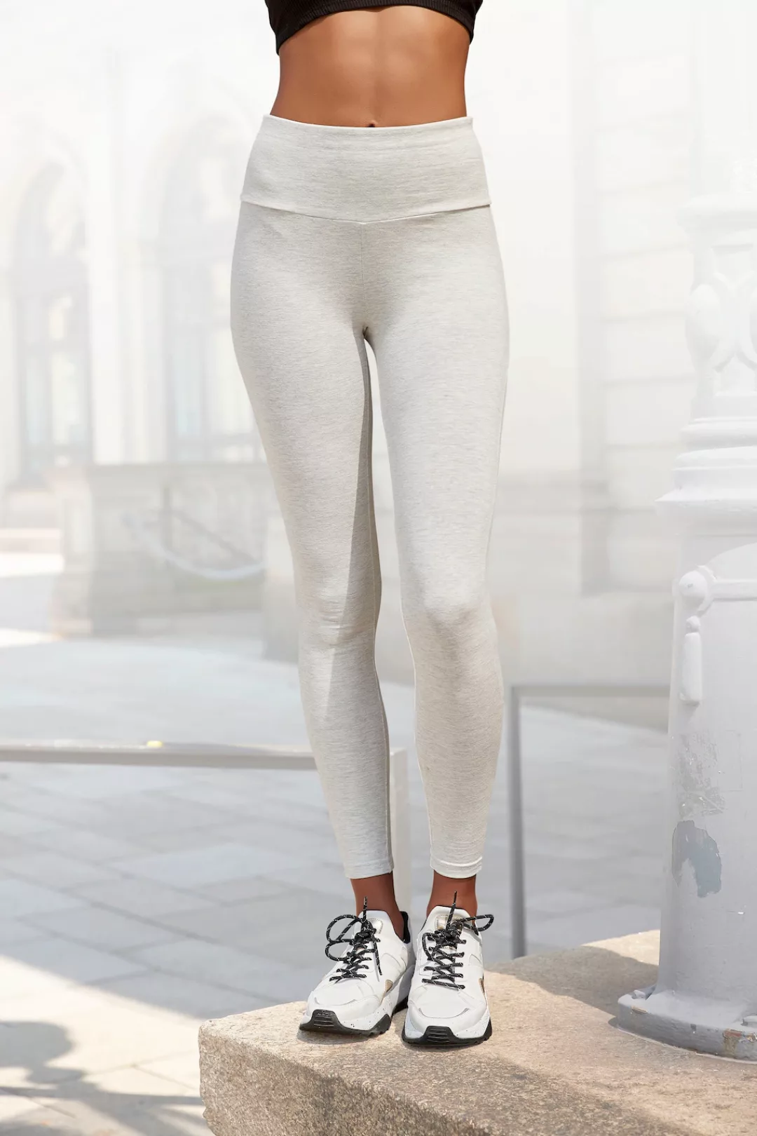 LASCANA Leggings mit breitem Bündchen, Loungewear günstig online kaufen