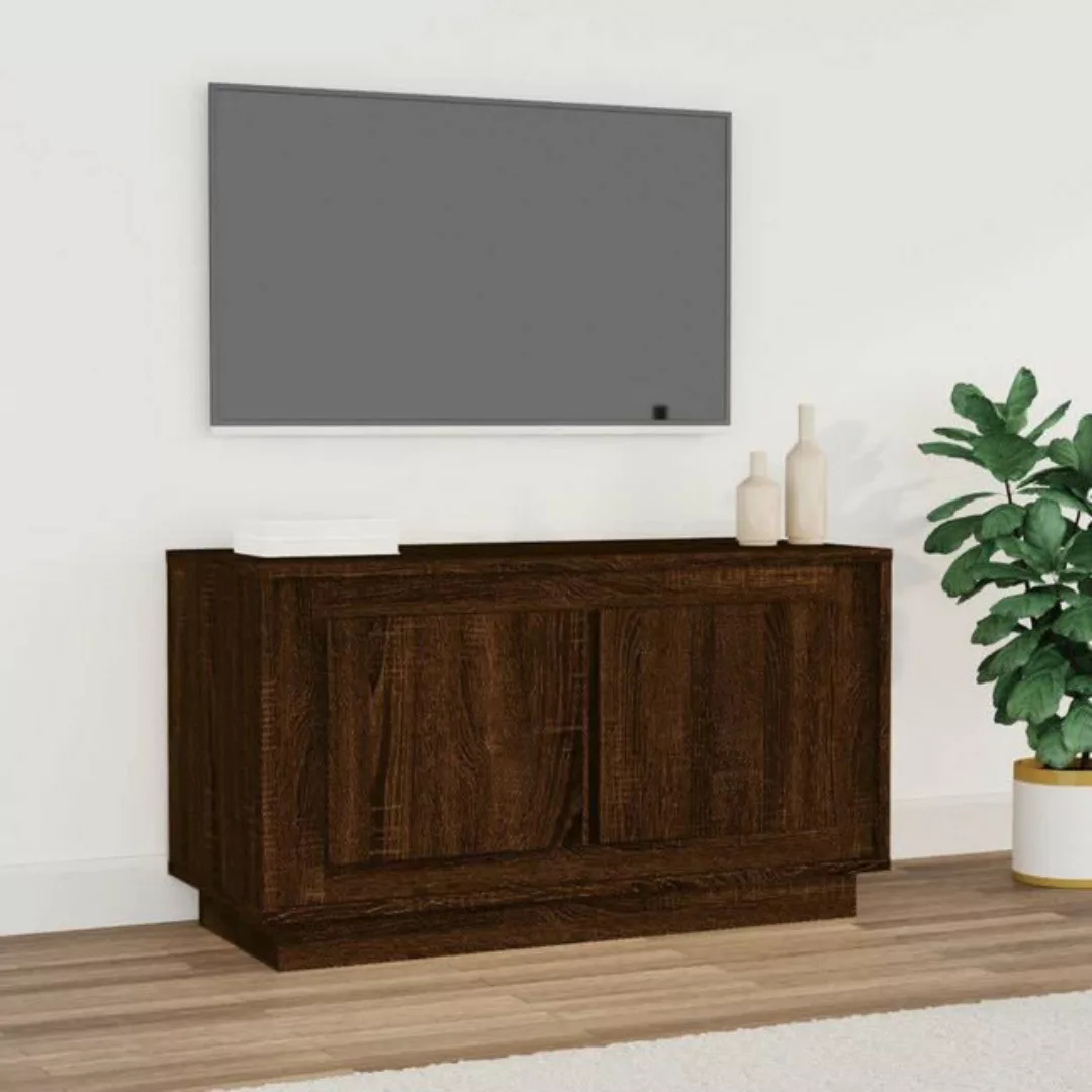 Vidaxl Tv-schrank Braun Eichen-optik 80x35x45 Cm Holzwerkstoff günstig online kaufen