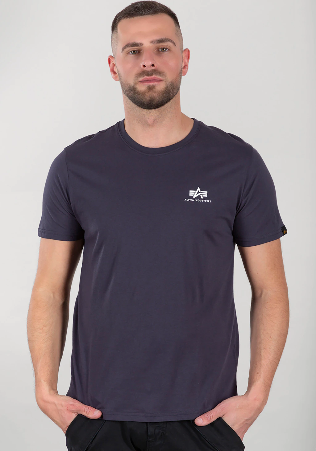 Alpha Industries Rundhalsshirt "BASIC T SMALL LOGO" günstig online kaufen