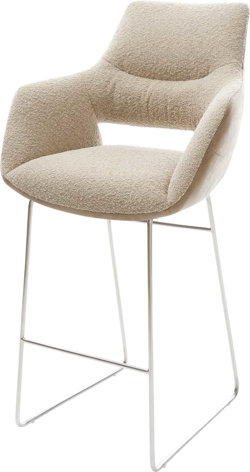 DELIFE Barhocker Yago-Flex, Kufengestell Edelstahl Materialmix günstig online kaufen