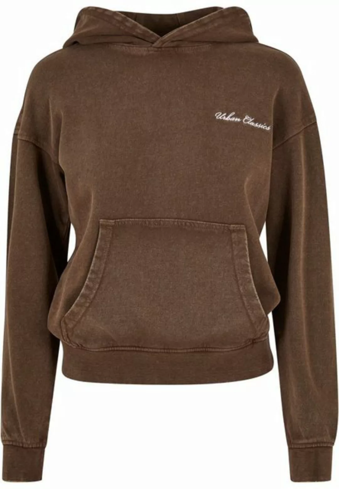 URBAN CLASSICS Kapuzenpullover Urban Classics Damen Ladies Small Embroidery günstig online kaufen