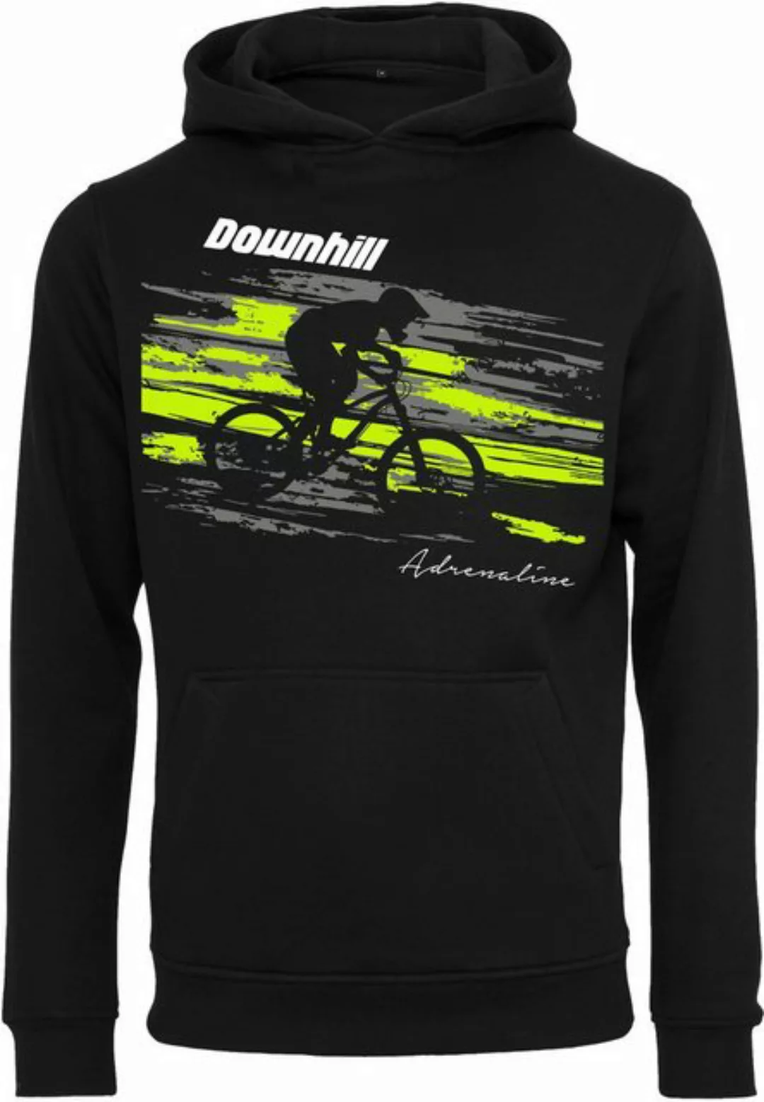 Baddery Kapuzenpullover Fahrrad Hoodie : Downhill Adrenaline - Sport Pullov günstig online kaufen