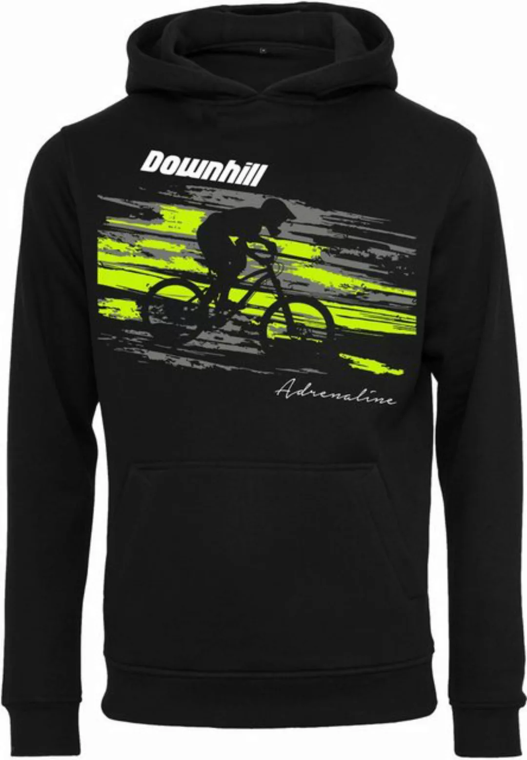 Baddery Kapuzenpullover Fahrrad Hoodie: "Downhill Adrenaline" - Pullover He günstig online kaufen