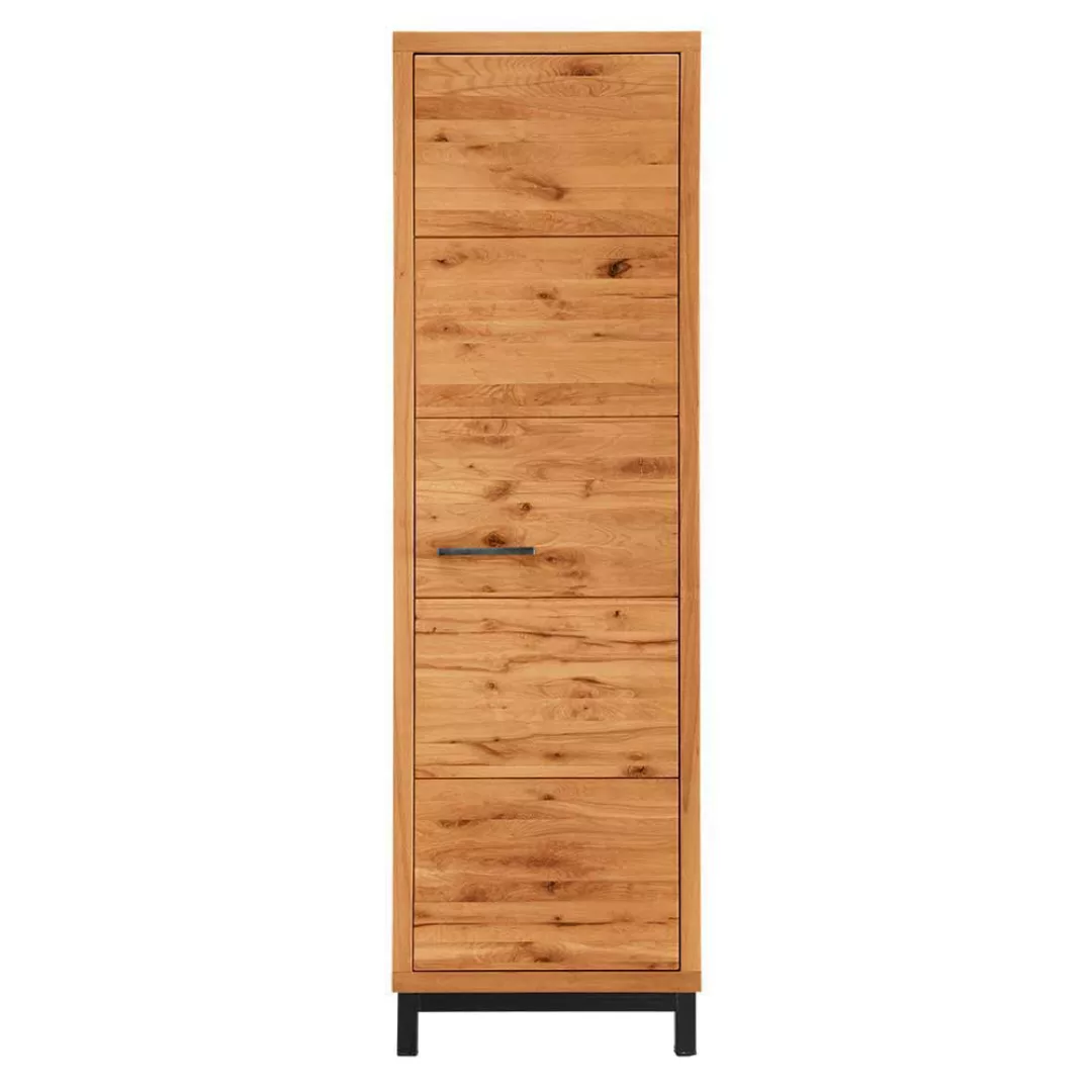 Massivholzschrank in Kernbuchefarben 200 cm hoch - 60 cm breit günstig online kaufen