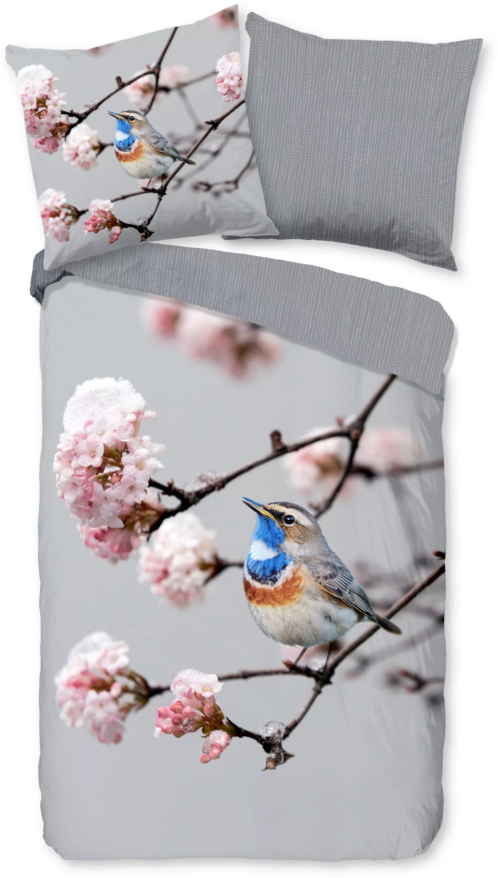 Bettwäsche Snooze grau Polyester B/L: ca. 135x200 cm günstig online kaufen