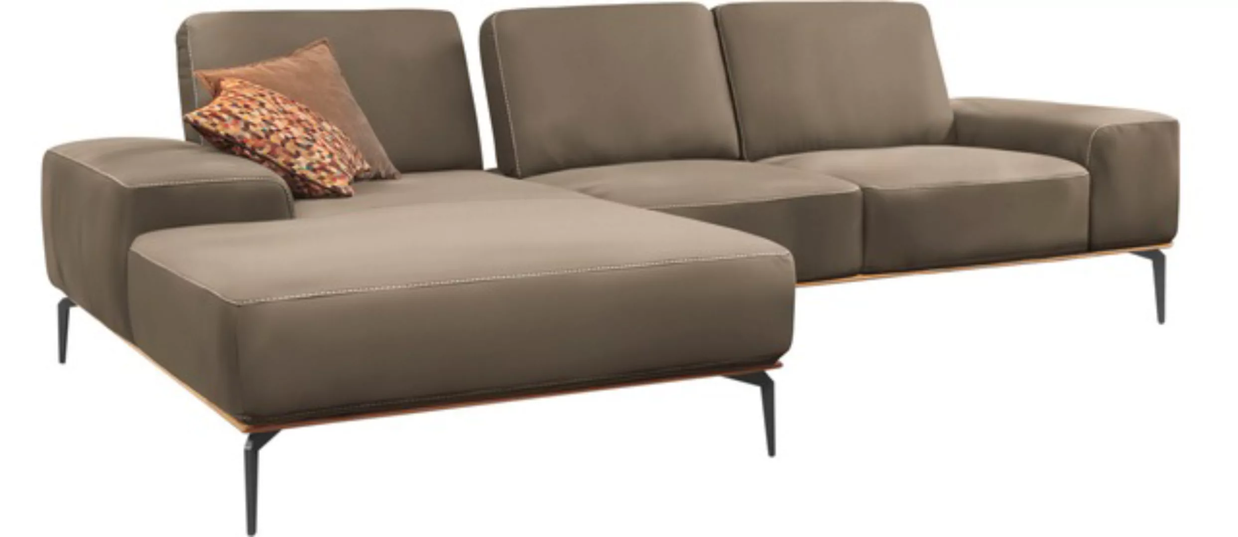 W.SCHILLIG Ecksofa "run, Designsofa mit tollem Sitzkomfort, bequem, L-Form" günstig online kaufen