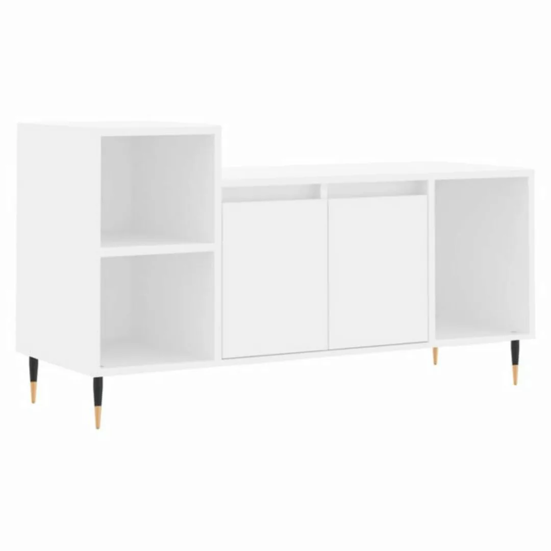 vidaXL TV-Schrank TV-Schrank Weiß 100x35x55 cm Holzwerkstoff (1-St) günstig online kaufen