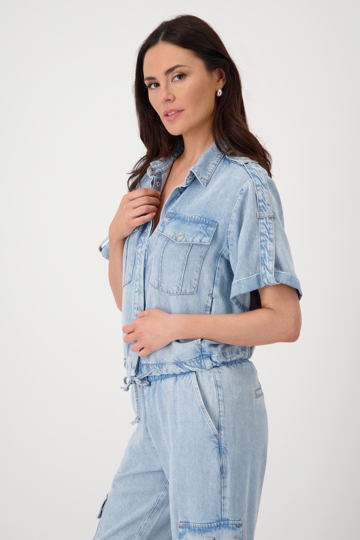Monari Jeansblazer, mit Tunnelzugbändchen günstig online kaufen