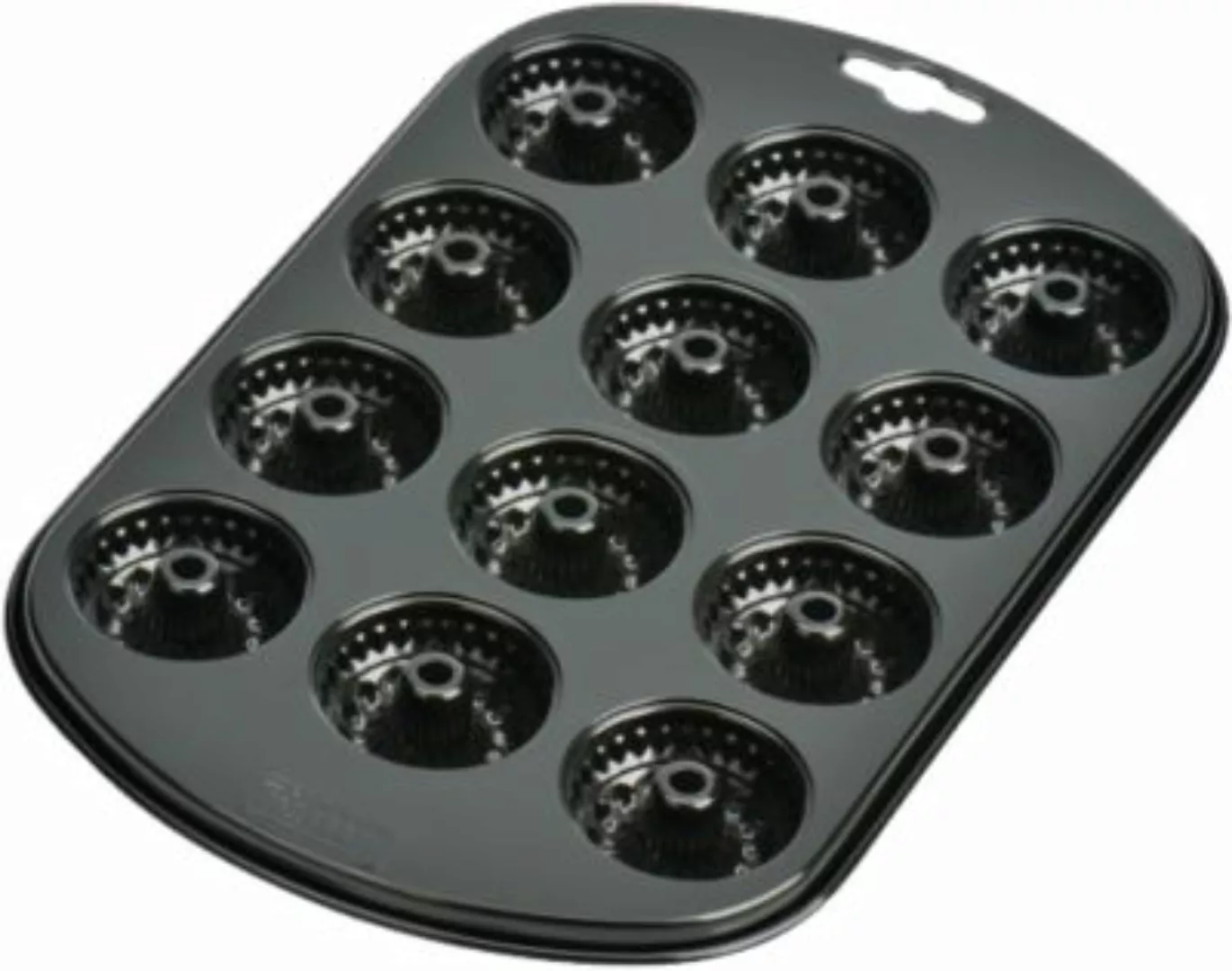 Kaiser Backformen Backform Mini-Gugelhupf Muffinform, 12er schwarz günstig online kaufen