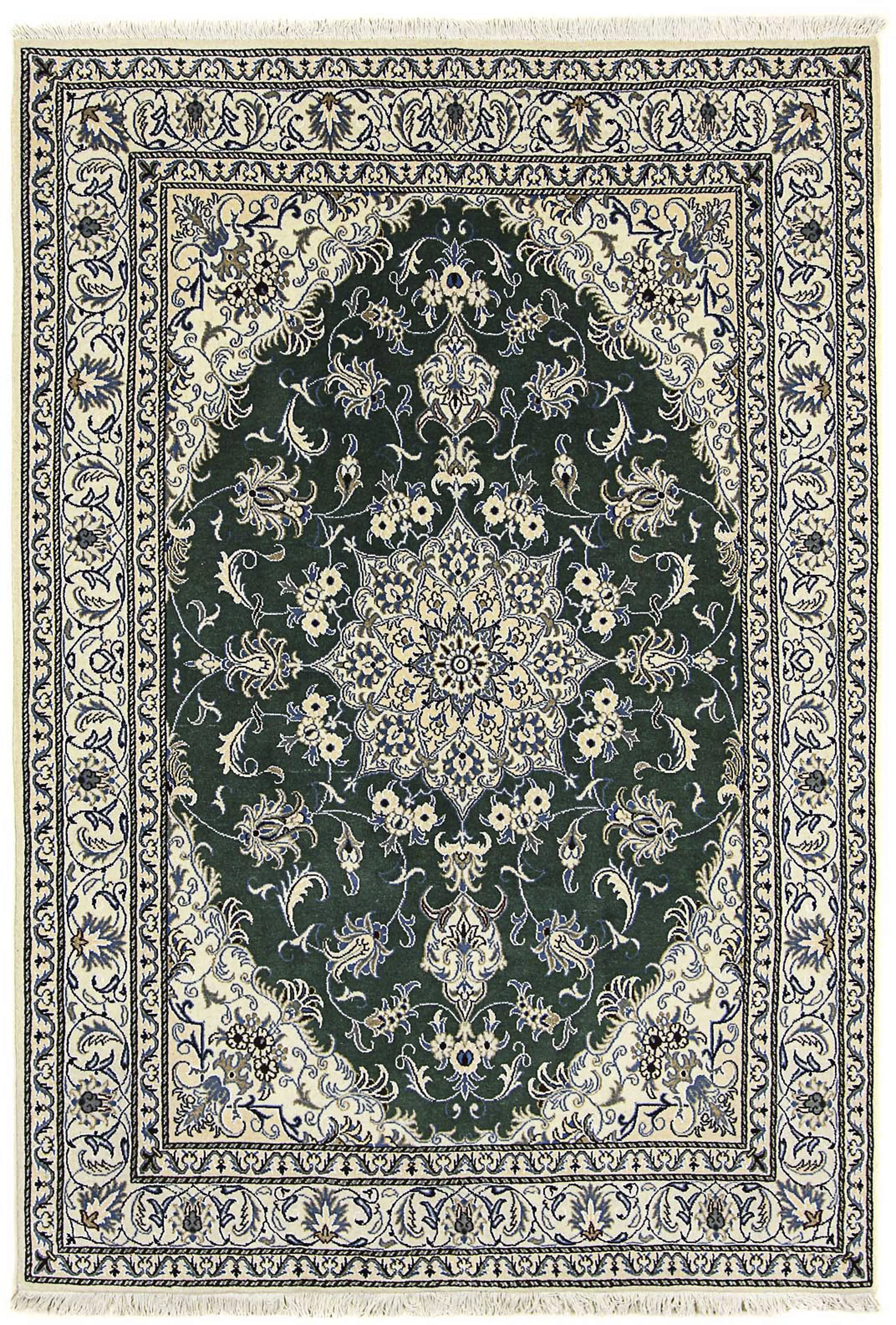 morgenland Orientteppich »Perser - Nain - 245 x 170 cm - dunkelgrün«, recht günstig online kaufen