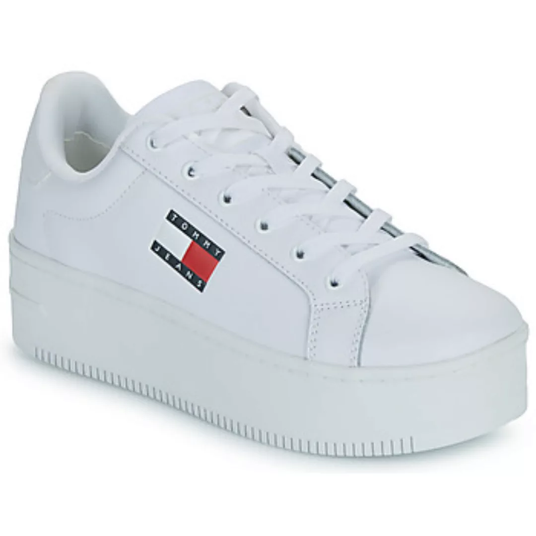 Tommy Jeans Plateausneaker "TJW FLATFORM ESS", Freizeitschuh, Halbschuh, Sc günstig online kaufen