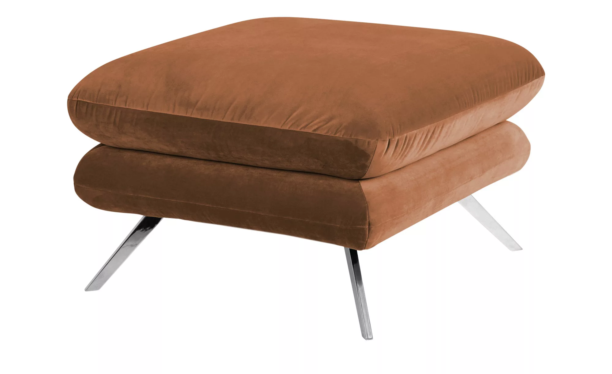 pop Hocker  Caldara ¦ braun ¦ Maße (cm): B: 70 H: 45 T: 70 Polstermöbel > H günstig online kaufen