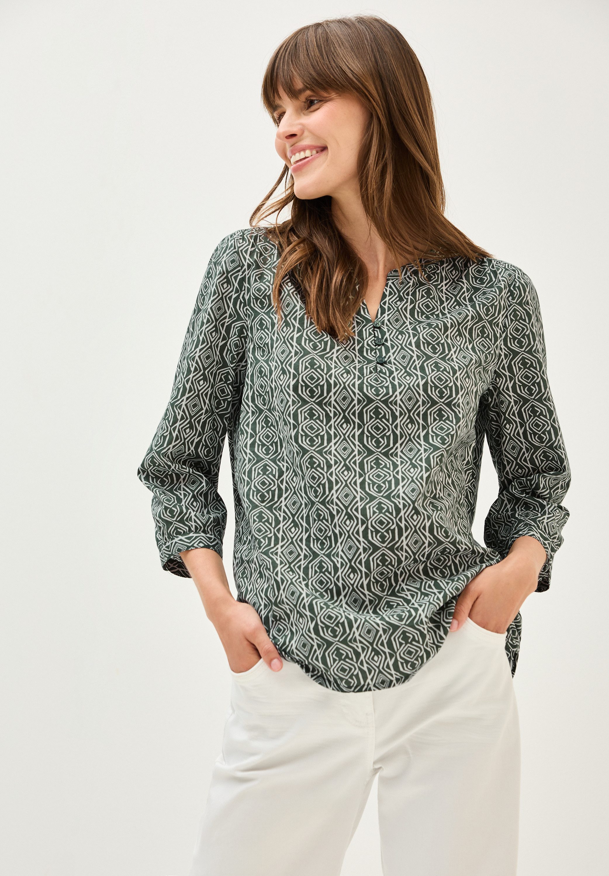 CECIL Druckbluse mit grafischem Muster günstig online kaufen