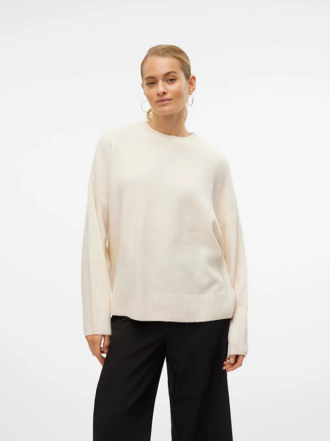 Vero Moda Strickpullover VMBOOM LS O-NECK PULLOVER GA NOOS günstig online kaufen