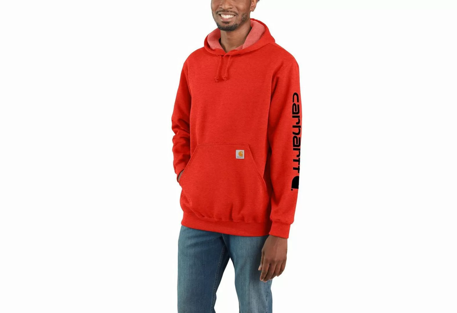 Carhartt Kapuzenpullover Carhartt SLEEVE LOGO HOODED SWEATSHIRT K288 (1-tlg günstig online kaufen