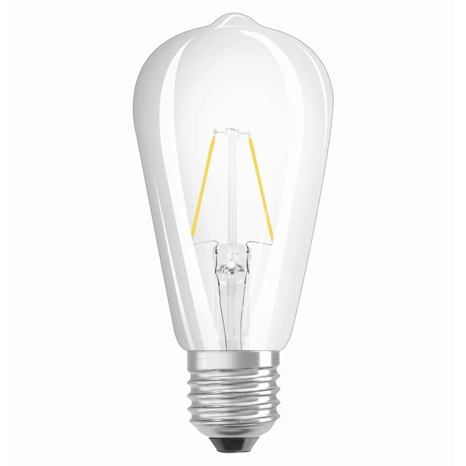 Osram LED Lampe ersetzt 25W E27 St64 in Transparent 2,5W 250lm 2700K 1er Pa günstig online kaufen