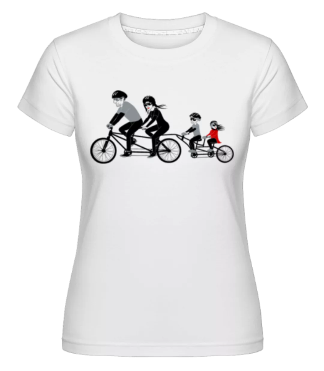 Fahrrad Familie · Shirtinator Frauen T-Shirt günstig online kaufen