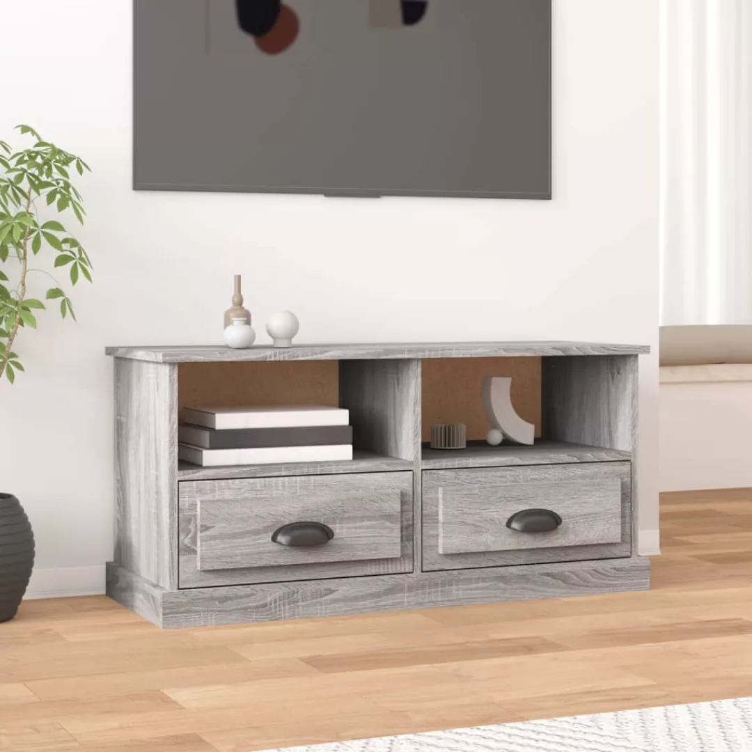 Vidaxl Tv-schrank Grau Sonoma 93x35,5x45 Cm Holzwerkstoff günstig online kaufen