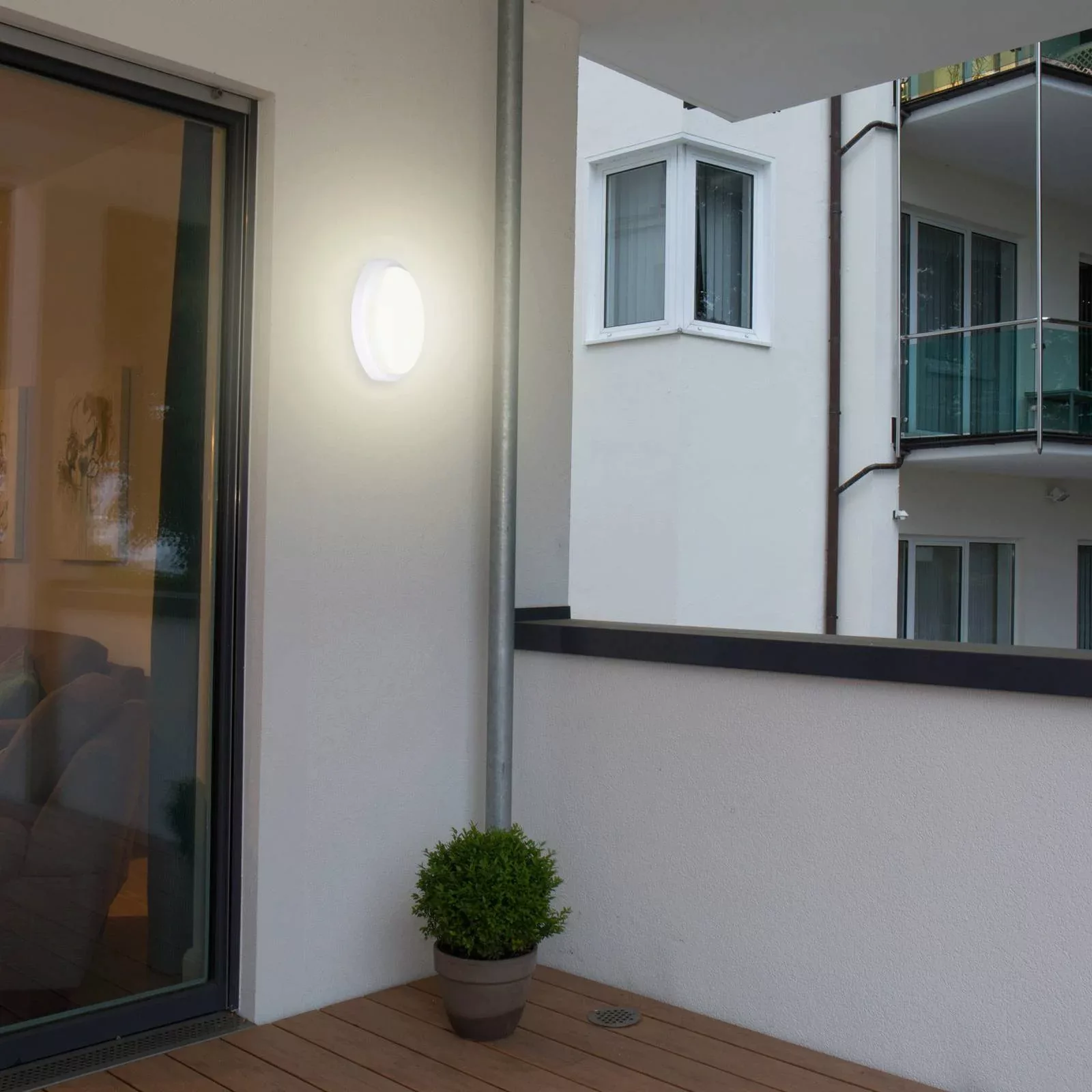 LED-Deckenlampe Pictor, rund, Schutzart IP54 günstig online kaufen