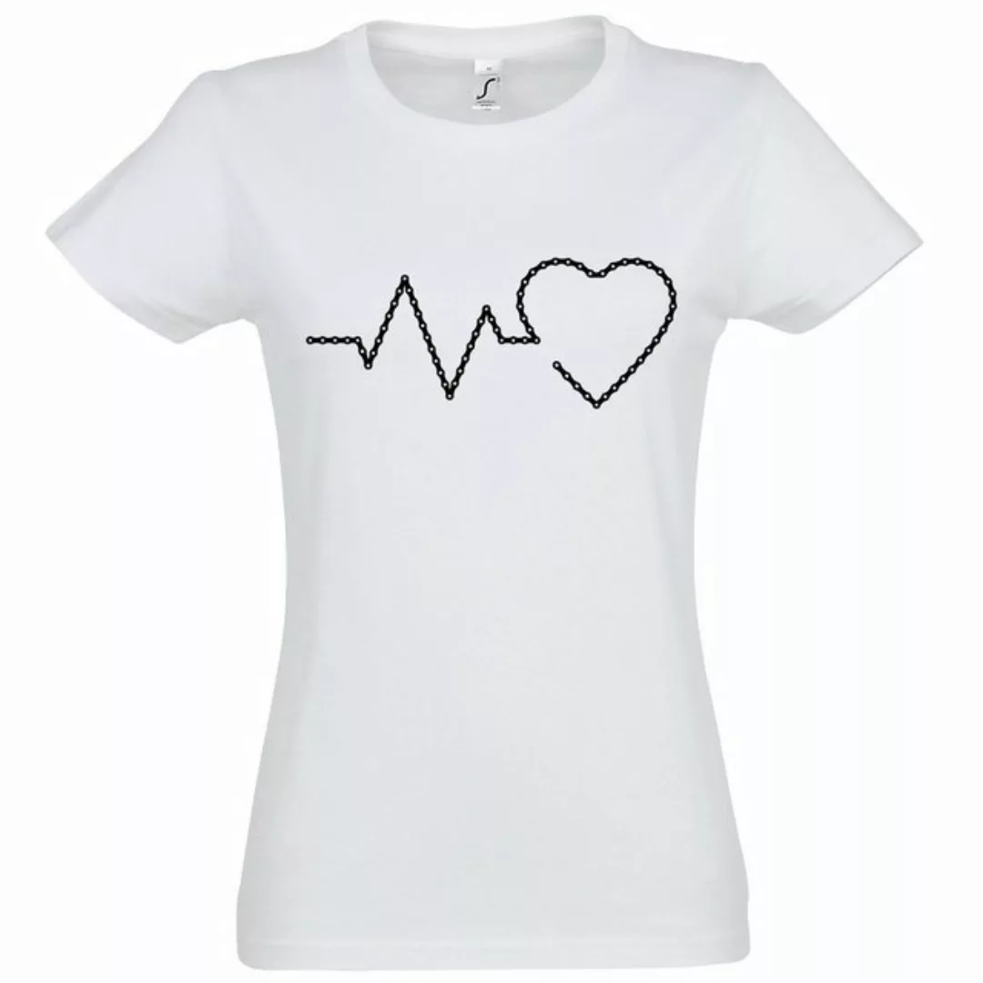 Youth Designz T-Shirt Heartbeat Fahrradkette Damen Shirt mit trendigem Fron günstig online kaufen