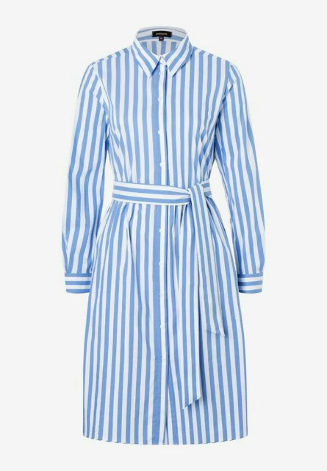 Hemdblusenkleid mit Streifenmuster, blau/weiß, Frühjahrs-Kollektion günstig online kaufen