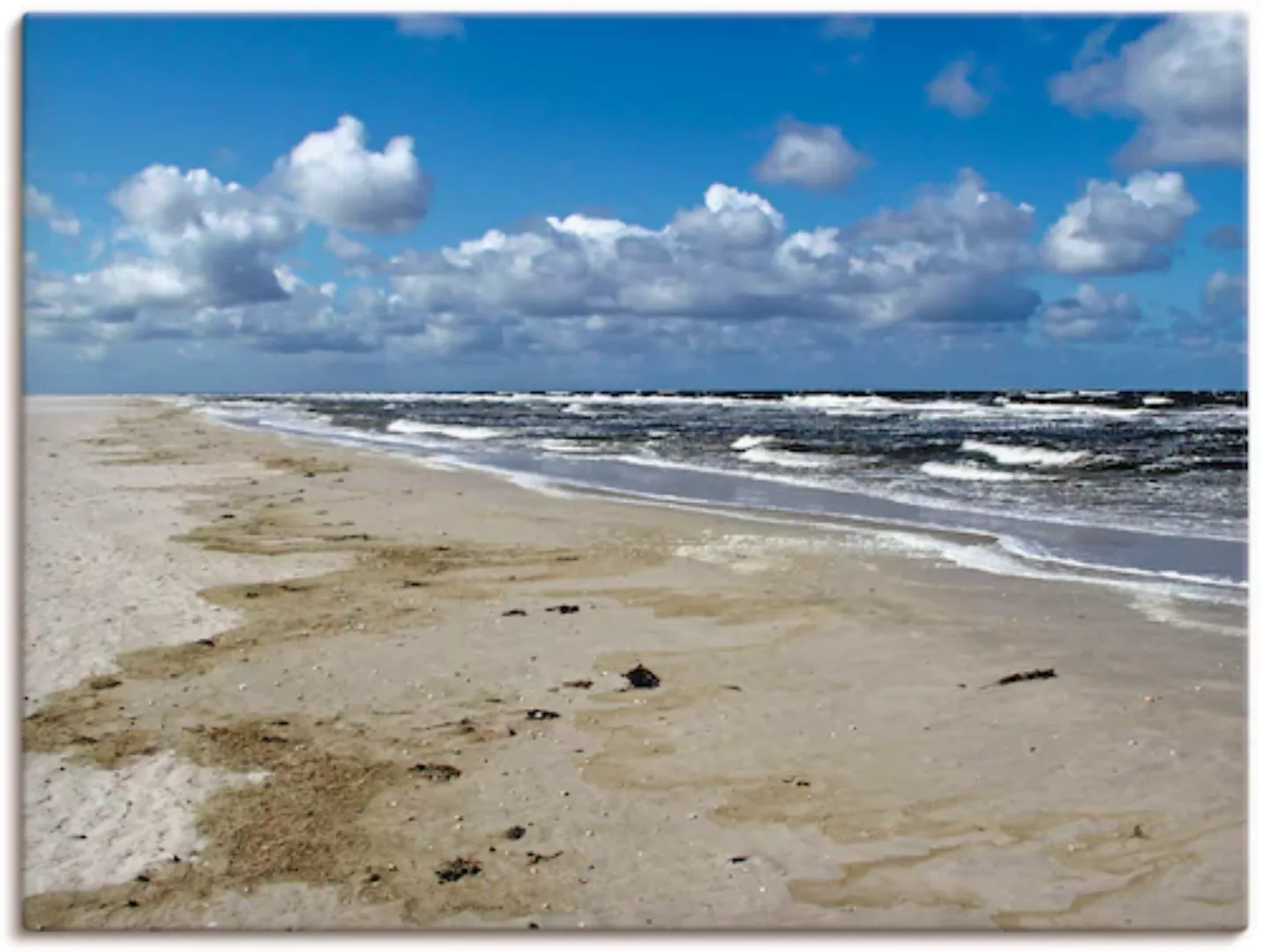 Artland Leinwandbild »Nordsee - Urlaubsfeeling pur«, Strand, (1 St.), auf K günstig online kaufen