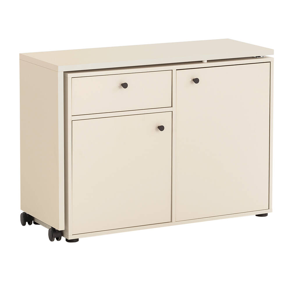 Kommode mit Schreibtisch beige LORCA-80 günstig online kaufen