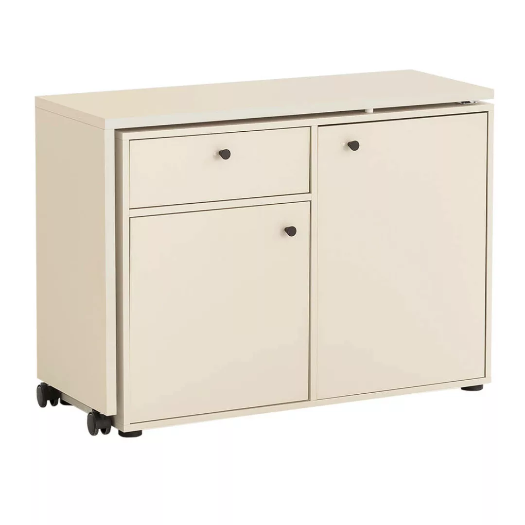 Kommode mit Schreibtisch beige LORCA-80 günstig online kaufen