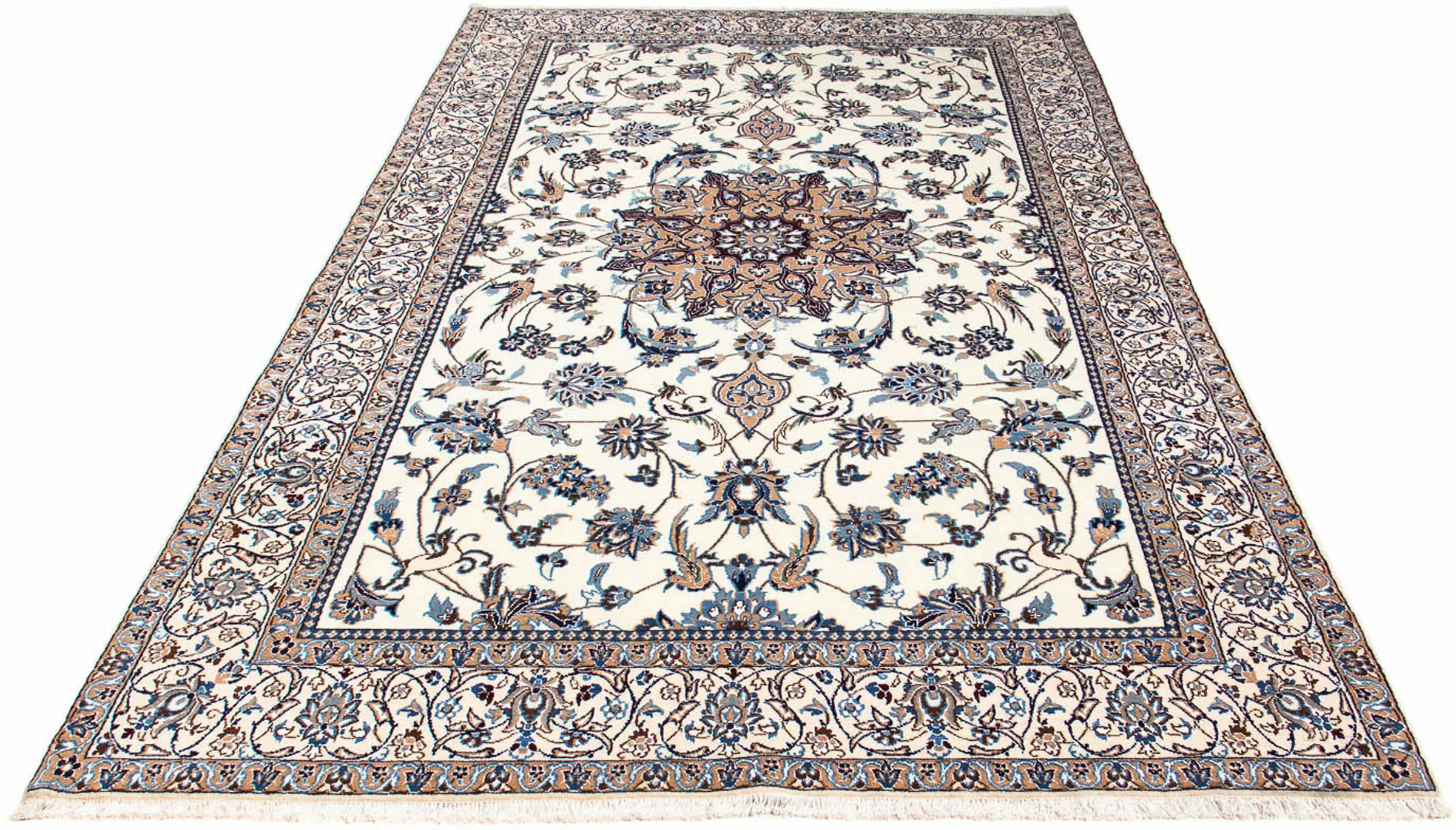 morgenland Orientteppich »Perser - Nain - Royal - 261 x 155 cm - beige«, re günstig online kaufen