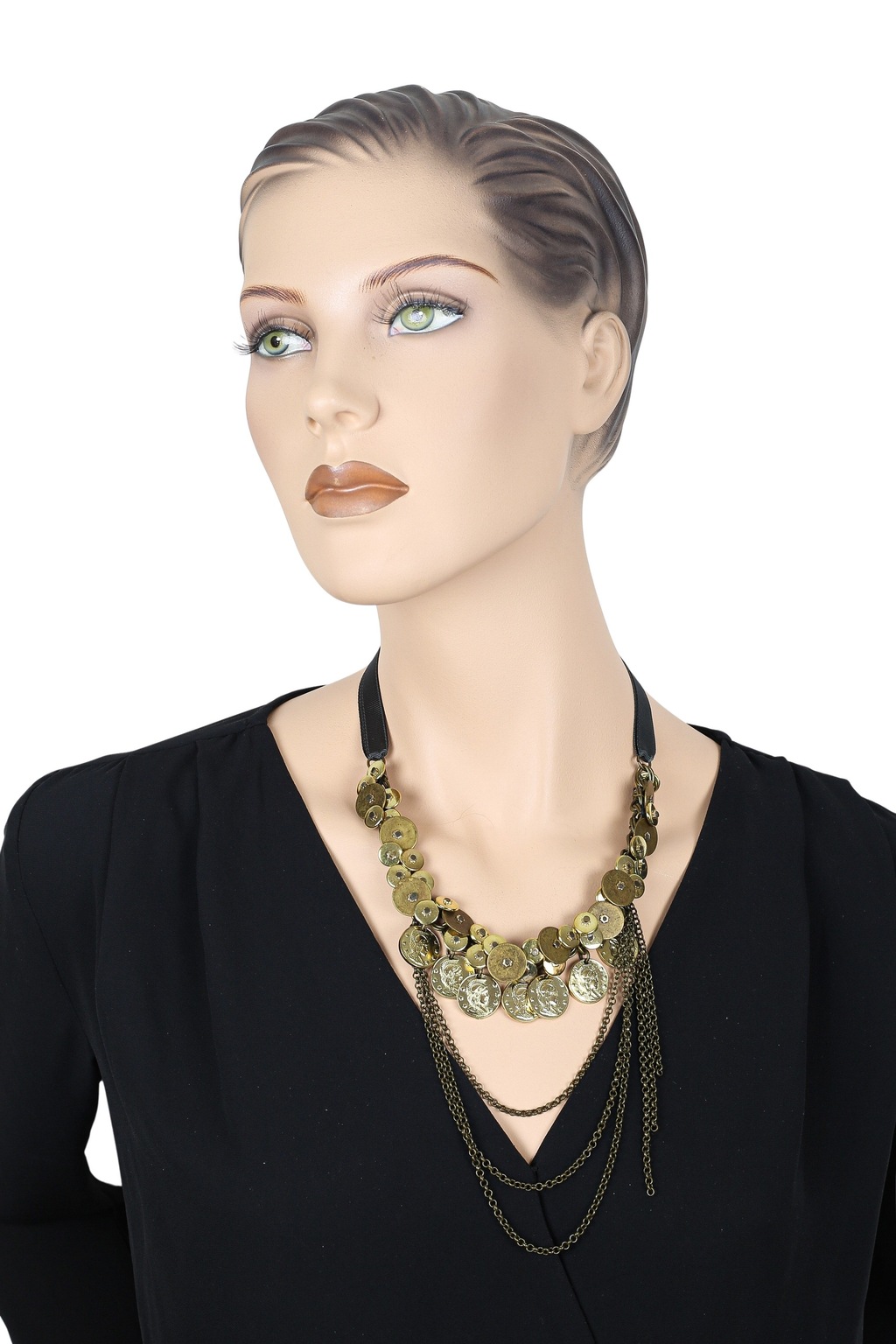 COLLEZIONE ALESSANDRO Lange Kette "VintageVibe", mit Textilband und altgold günstig online kaufen