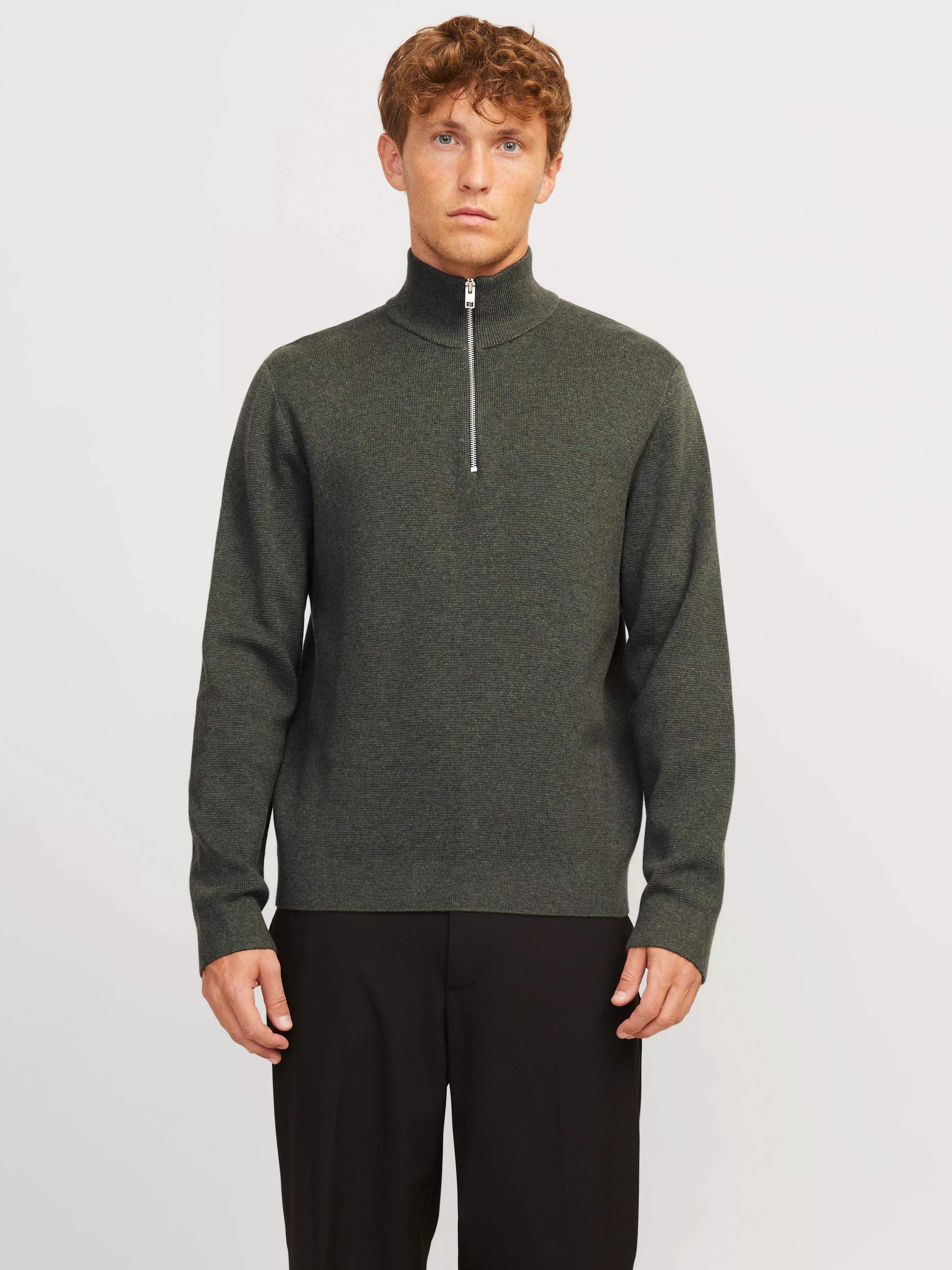 Jack & Jones Strickpullover JPRCCMILANO STITCH KNIT HALF ZIP SN günstig online kaufen