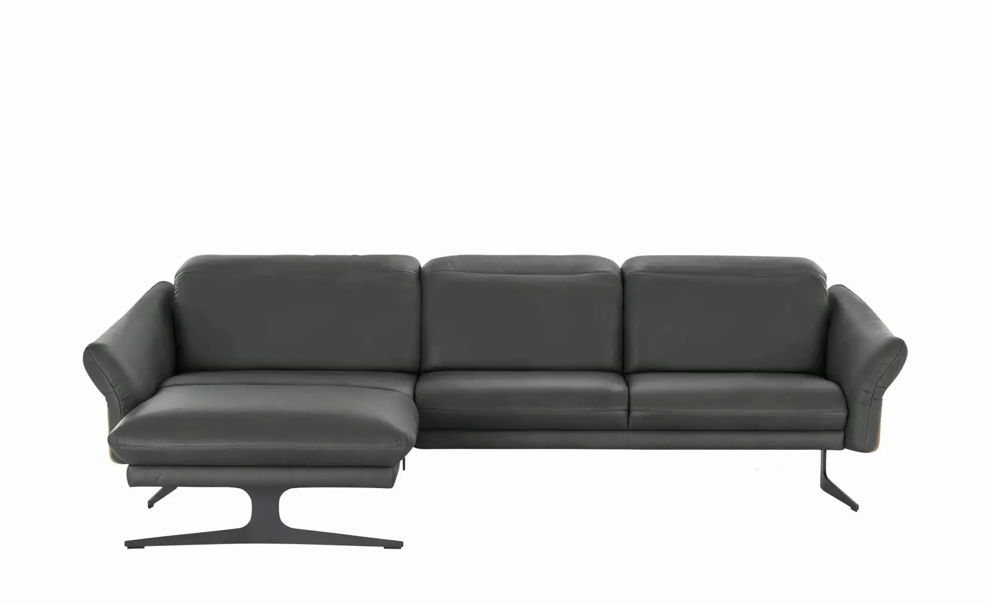 himolla Ecksofa aus Echtleder 1059 ¦ grau ¦ Maße (cm): B: 284 H: 83 T: 179. günstig online kaufen