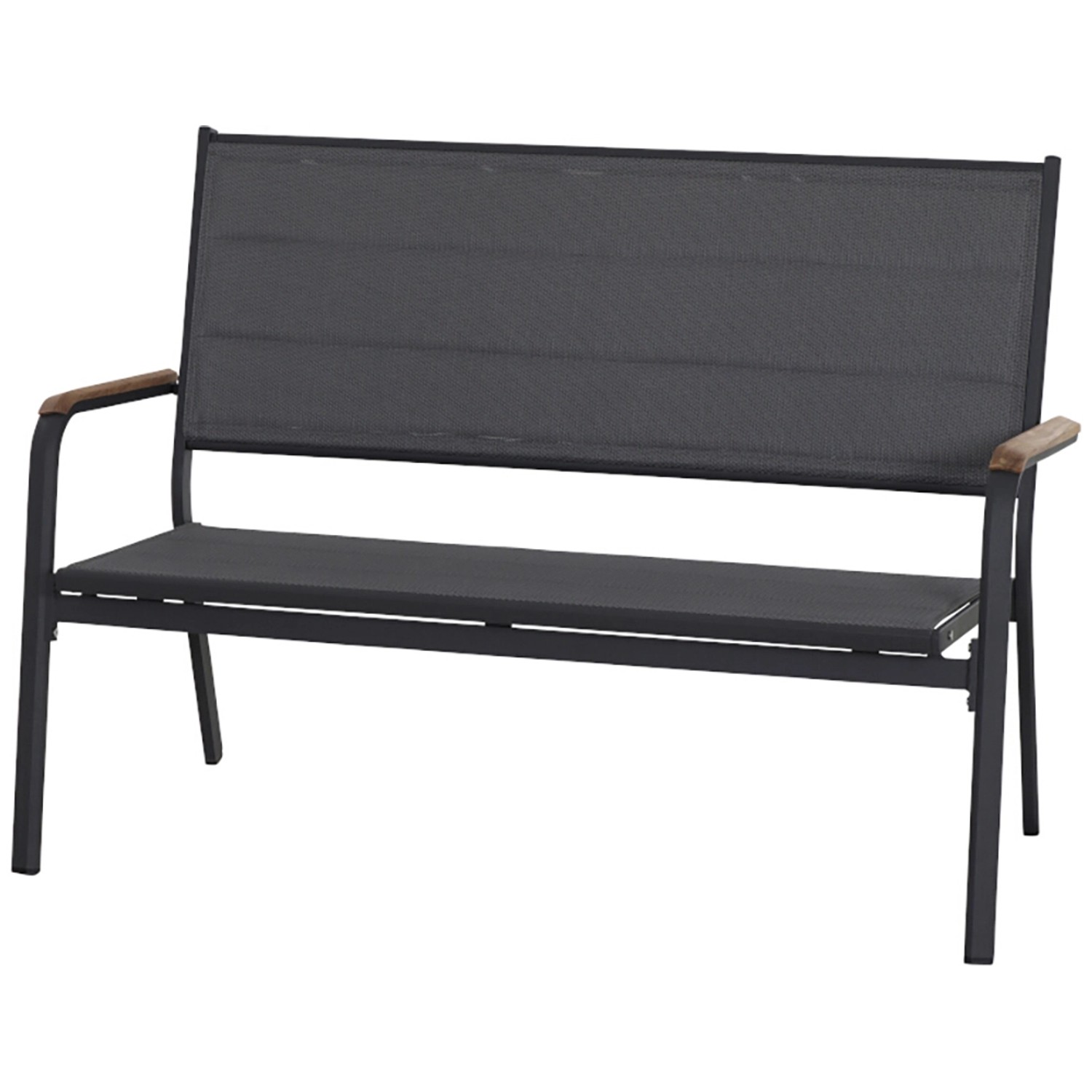 Siena Garden Bank Tesoro 67 cm x 138,5 cm x 97 cm Matt-Anthrazit günstig online kaufen