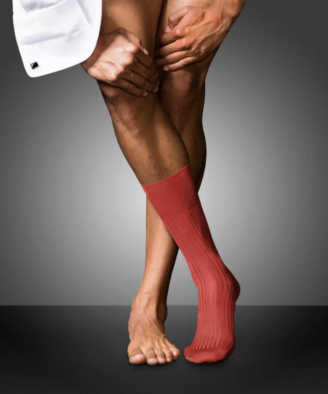FALKE No. 10 Pure Fil d´Écosse Gentlemen Socken, Herren, 43-44, Orange, Uni günstig online kaufen