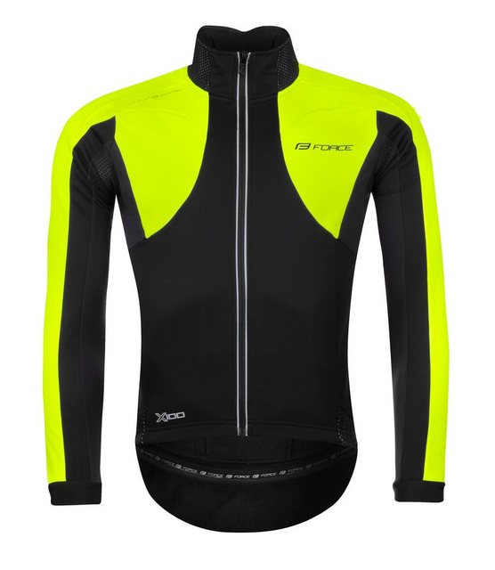 FORCE Fahrradjacke Jacke FORCE X100 winter schwarz gelb 0 °C bis +10 °C günstig online kaufen