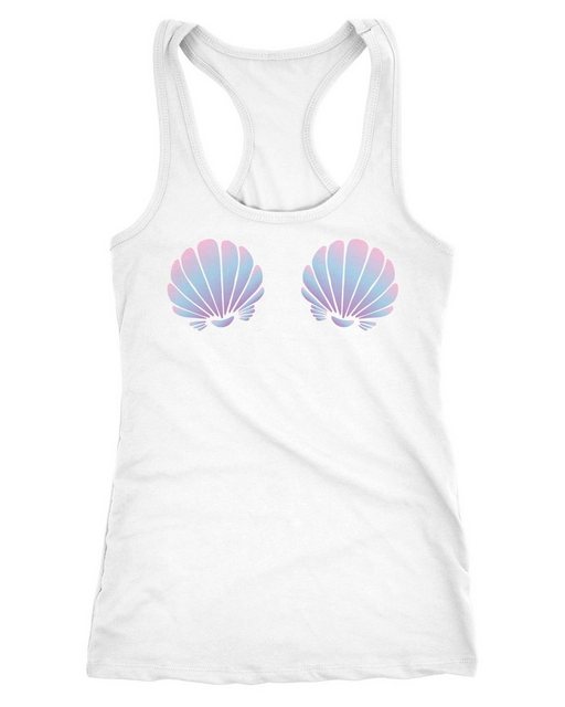 MoonWorks Tanktop Damen Tanktop Meerjungfrau Mermaid Nixe Muschel BH Faschi günstig online kaufen