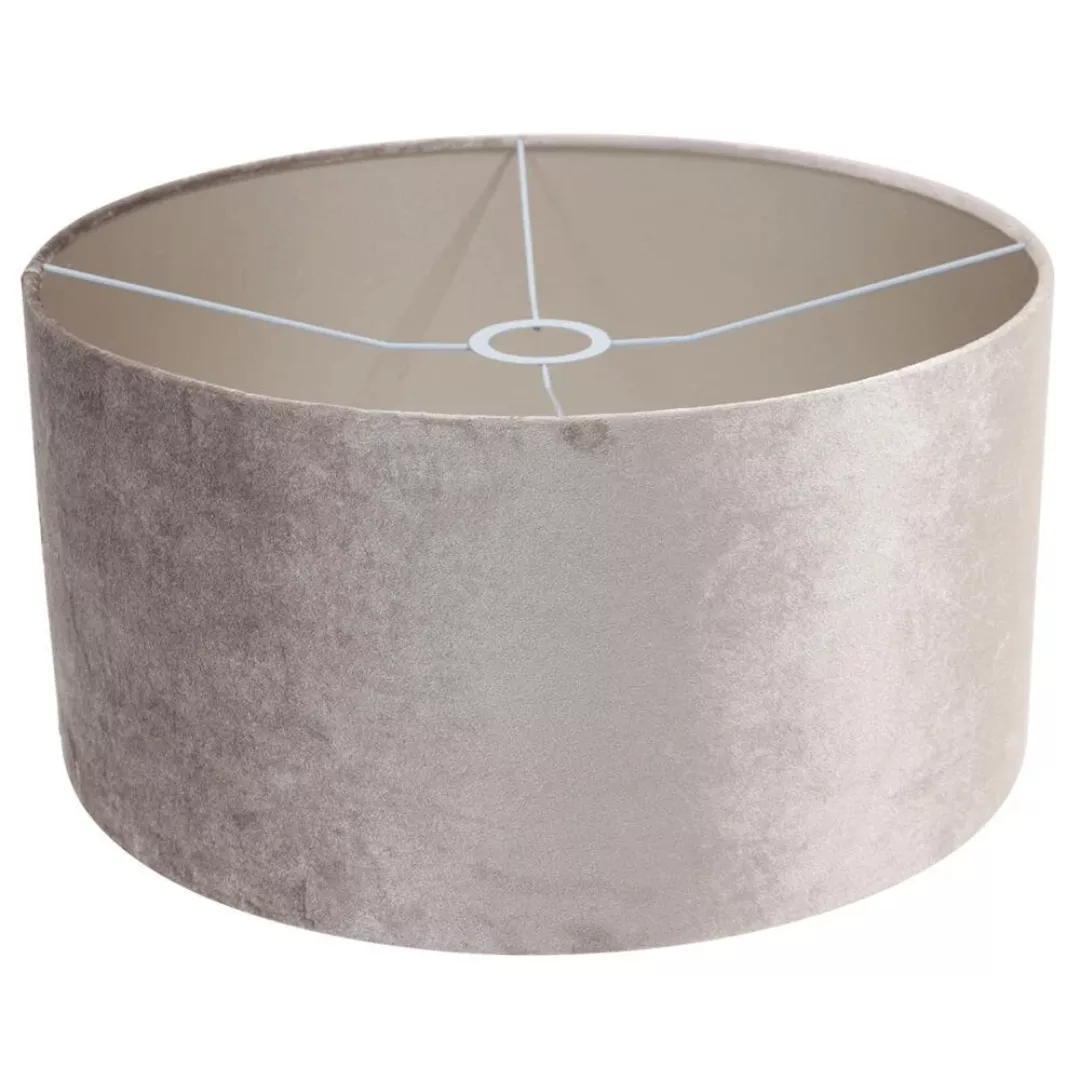 Stehleuchte Prestige Chic in Silber und Taupe E27 400mm günstig online kaufen