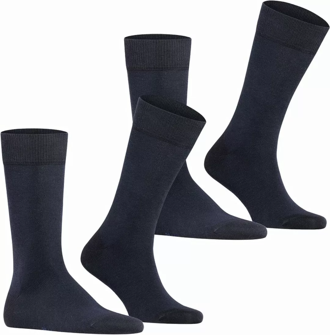 Falke 2-pack Happy Socken Navy - Größe 39-42 günstig online kaufen