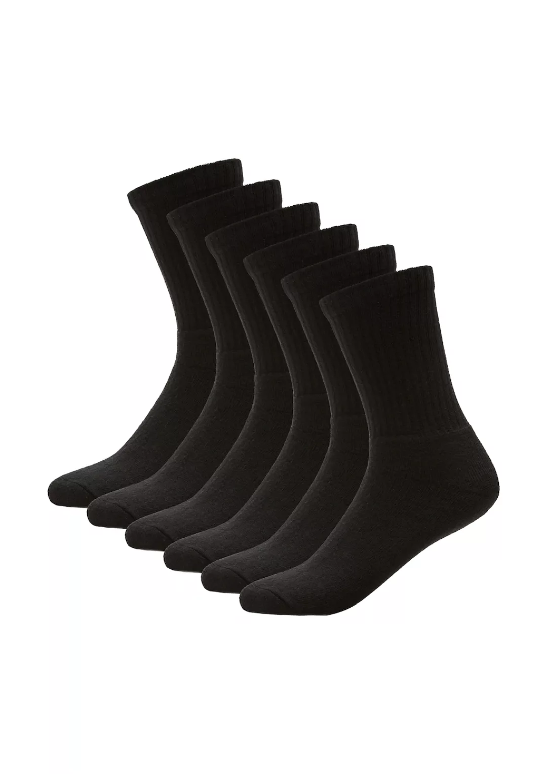 s.Oliver Sportsocken "essentials", (6 Paar), elastischer, druckfreier Bund günstig online kaufen